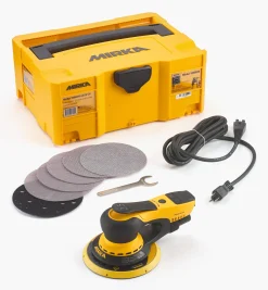 Lee Valley Power Tools>Mirka DEROS 6" Random-Orbit Electric Sander, 2.5mm Orbit, With Systainer Case