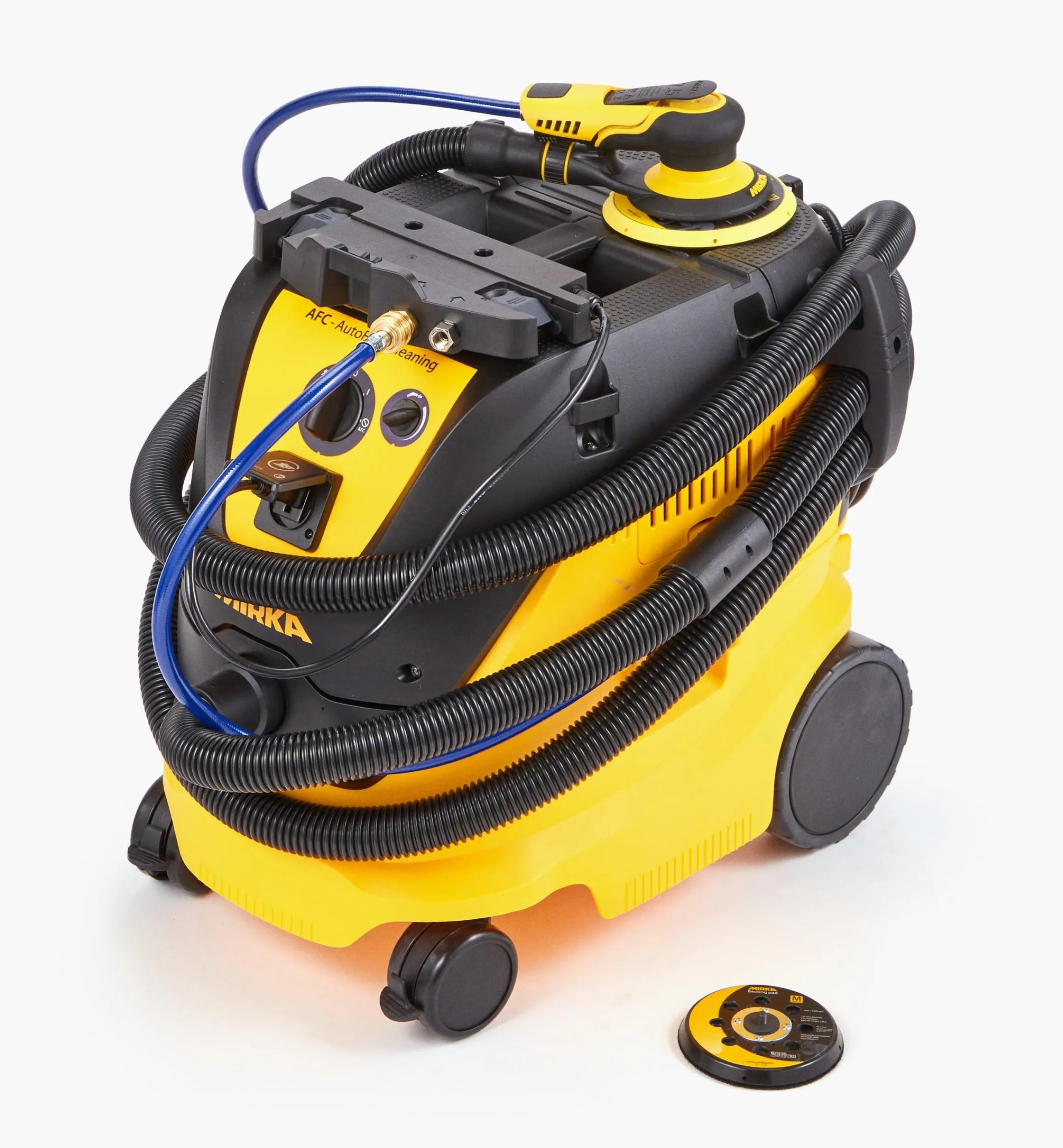 Lee Valley Power Tools>Mirka PROS 6"/2.5mm Pneumatic Sander & Dust Extractor Kits