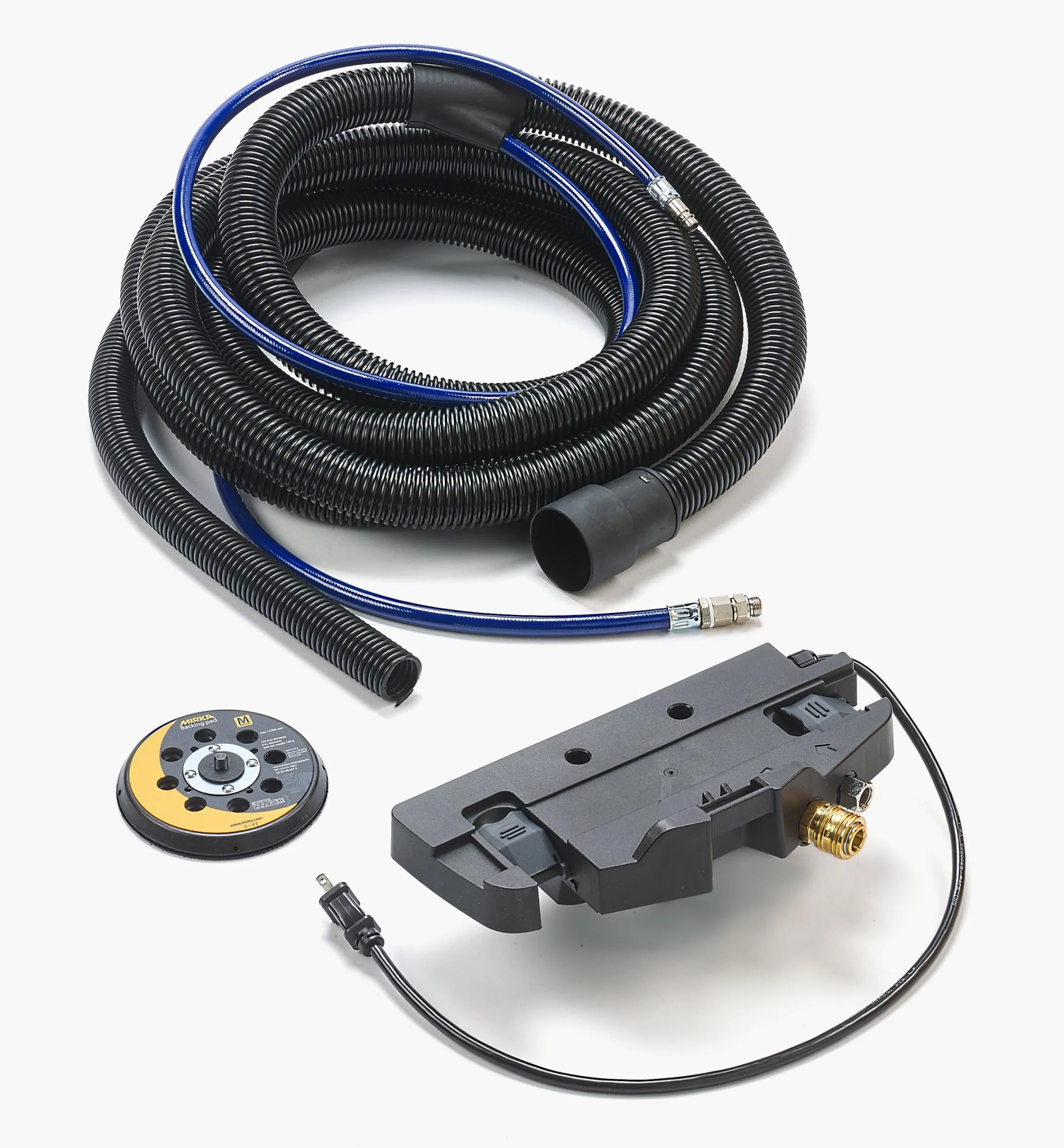 Lee Valley Power Tools>Mirka PROS 6"/2.5mm Pneumatic Sander & Dust Extractor Kits