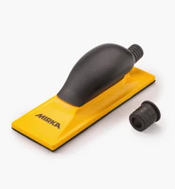 Lee Valley Hand Tools>Mirka Yellow Grip Faced 22-Hole Hand-Sanding Vacuum Block (70mm × 198mm)