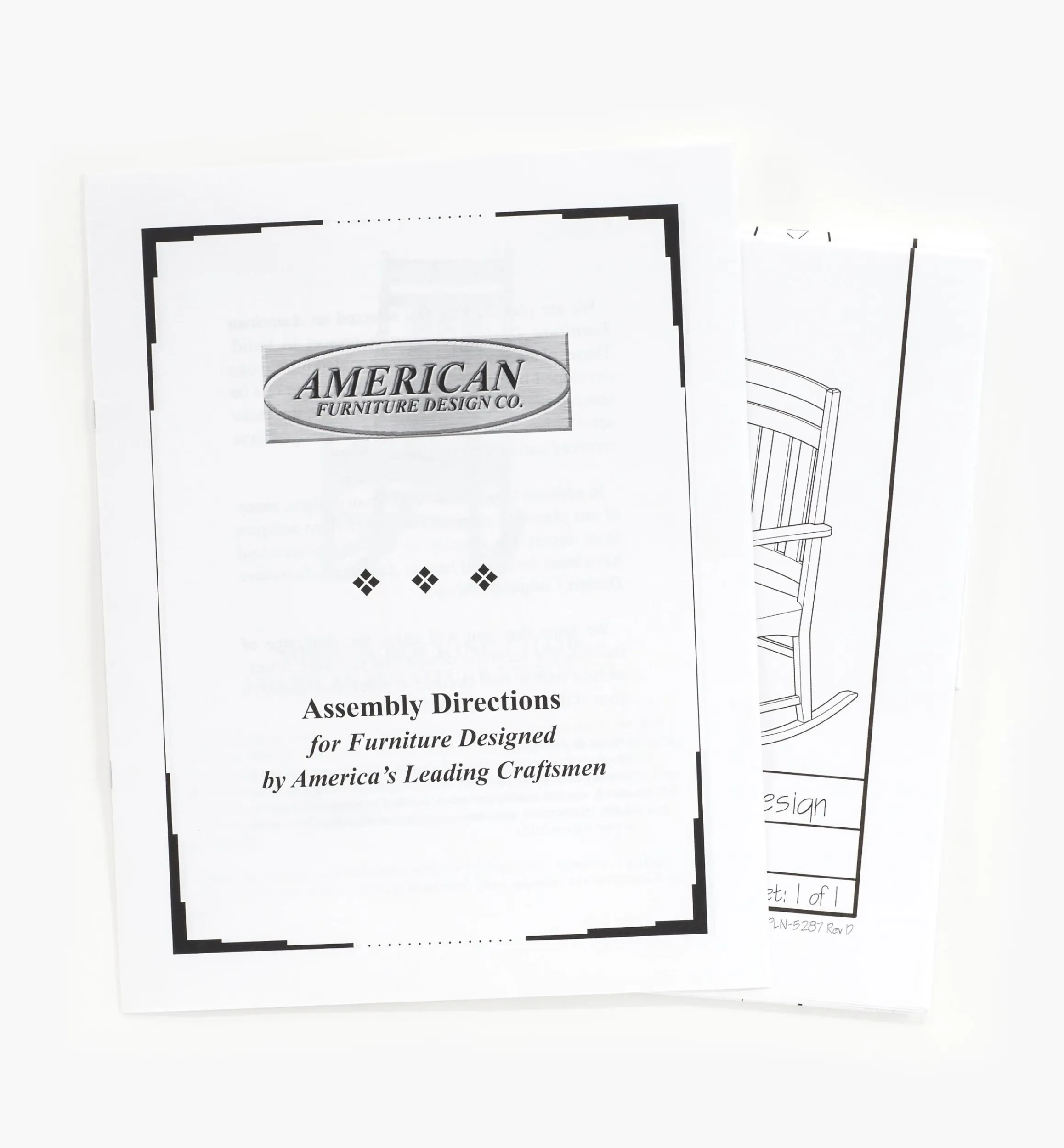 Lee Valley Plans>Mission Rocking Chair Plan