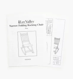 Lee Valley Plans>Narrow Folding Rocking Chair Plan