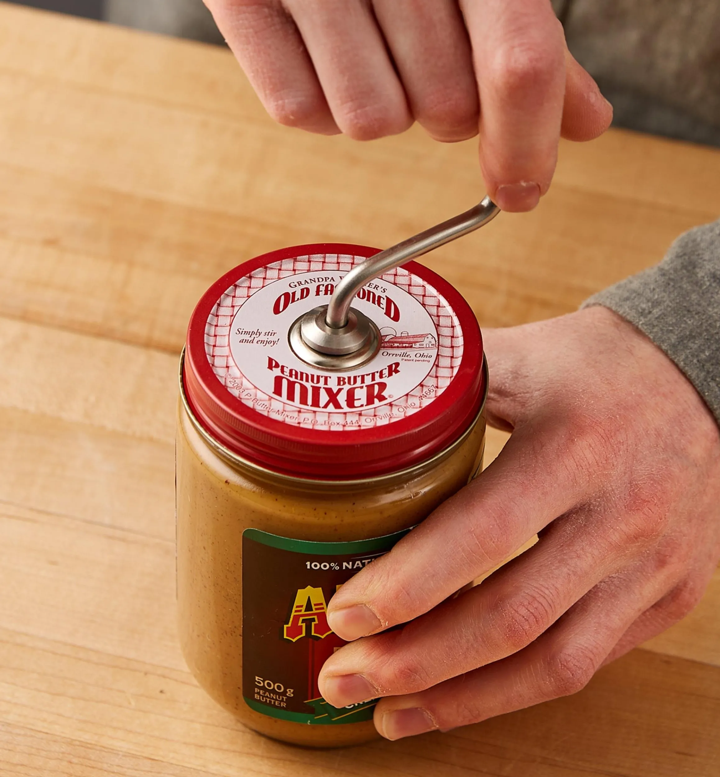 Lee Valley Mashers & Presses>Natural Nut Butter Mixer