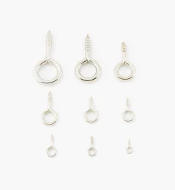 Lee Valley Hooks>Nickel-Plated Screw Eyes