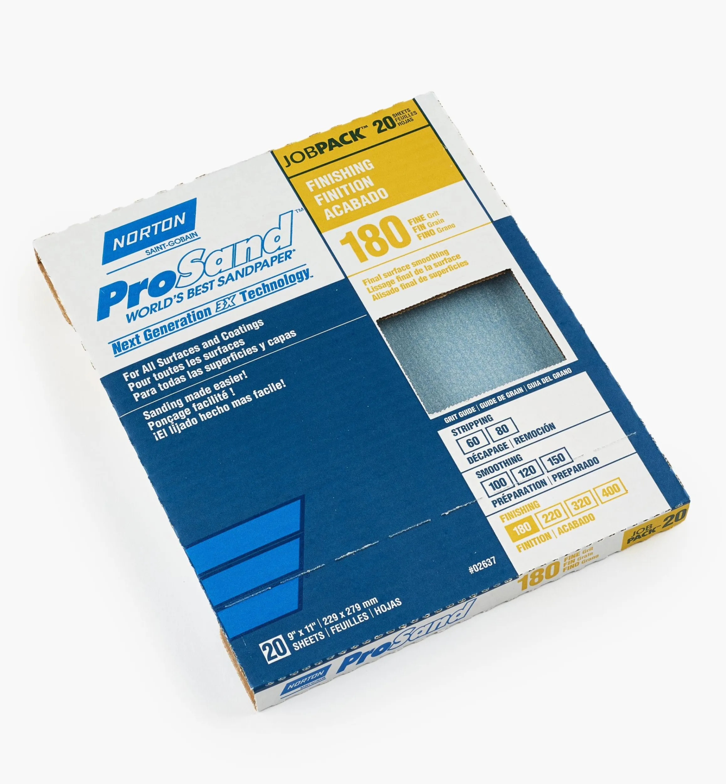 Lee Valley Supplies>Norton 3X ProSand Sandpaper