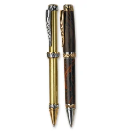 Lee Valley Project Supplies>Ornate Extra-Large Twist (Cigar) Pen Hardware