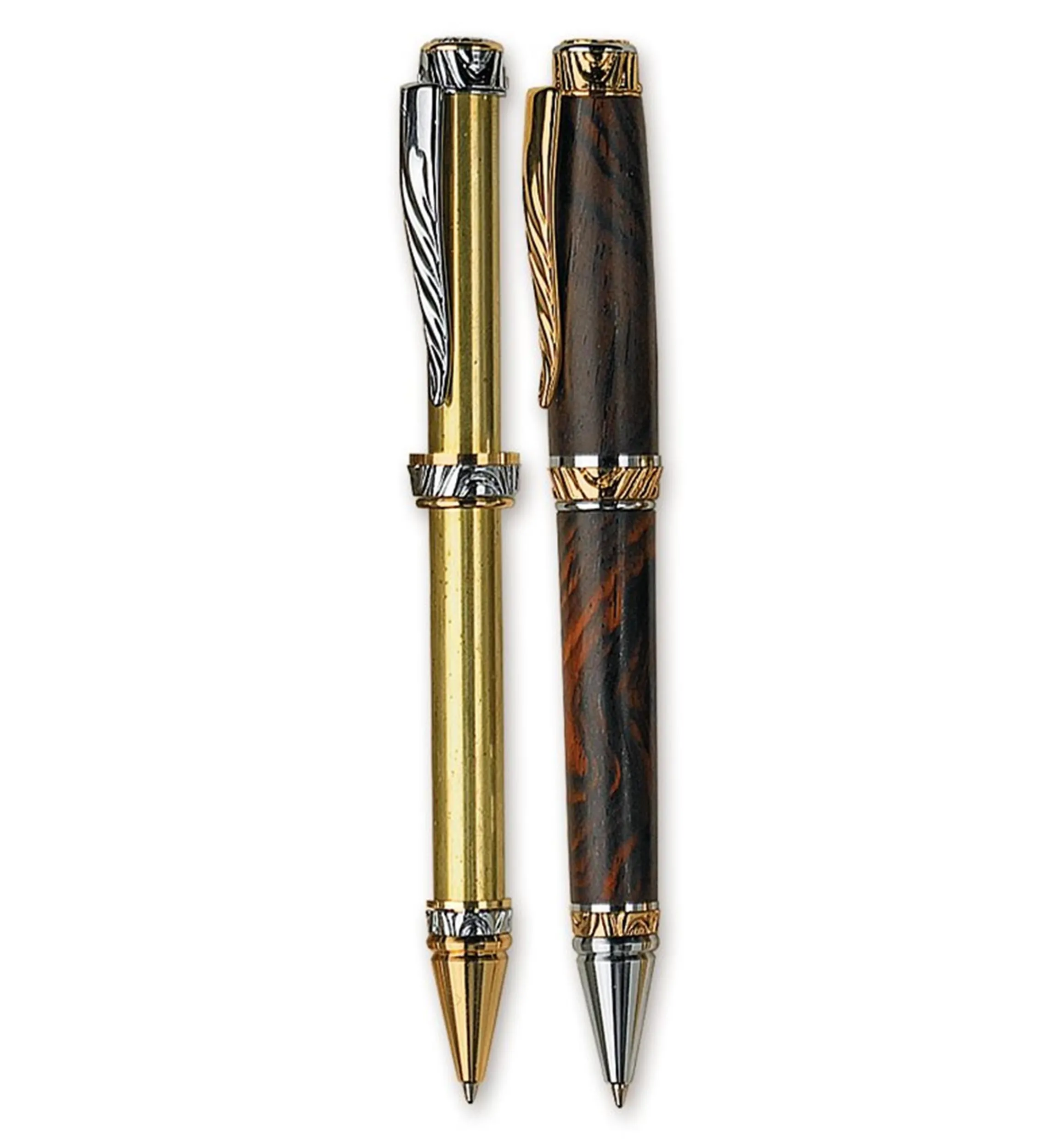 Lee Valley Project Supplies>Ornate Extra-Large Twist (Cigar) Pen Hardware