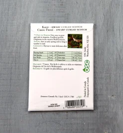 Lee Valley Seed Starting>OSC Kale Seed Packet