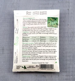 Lee Valley Seed Starting>OSC Pea Seed Packets