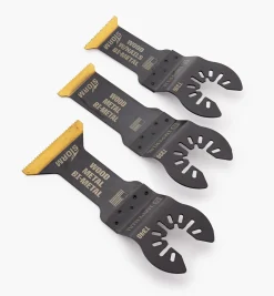 Lee Valley Power Tool Accessories>Oscillating Multi-Tool Titanium Nitride Coated Bimetal Cutters By Imperial Blades