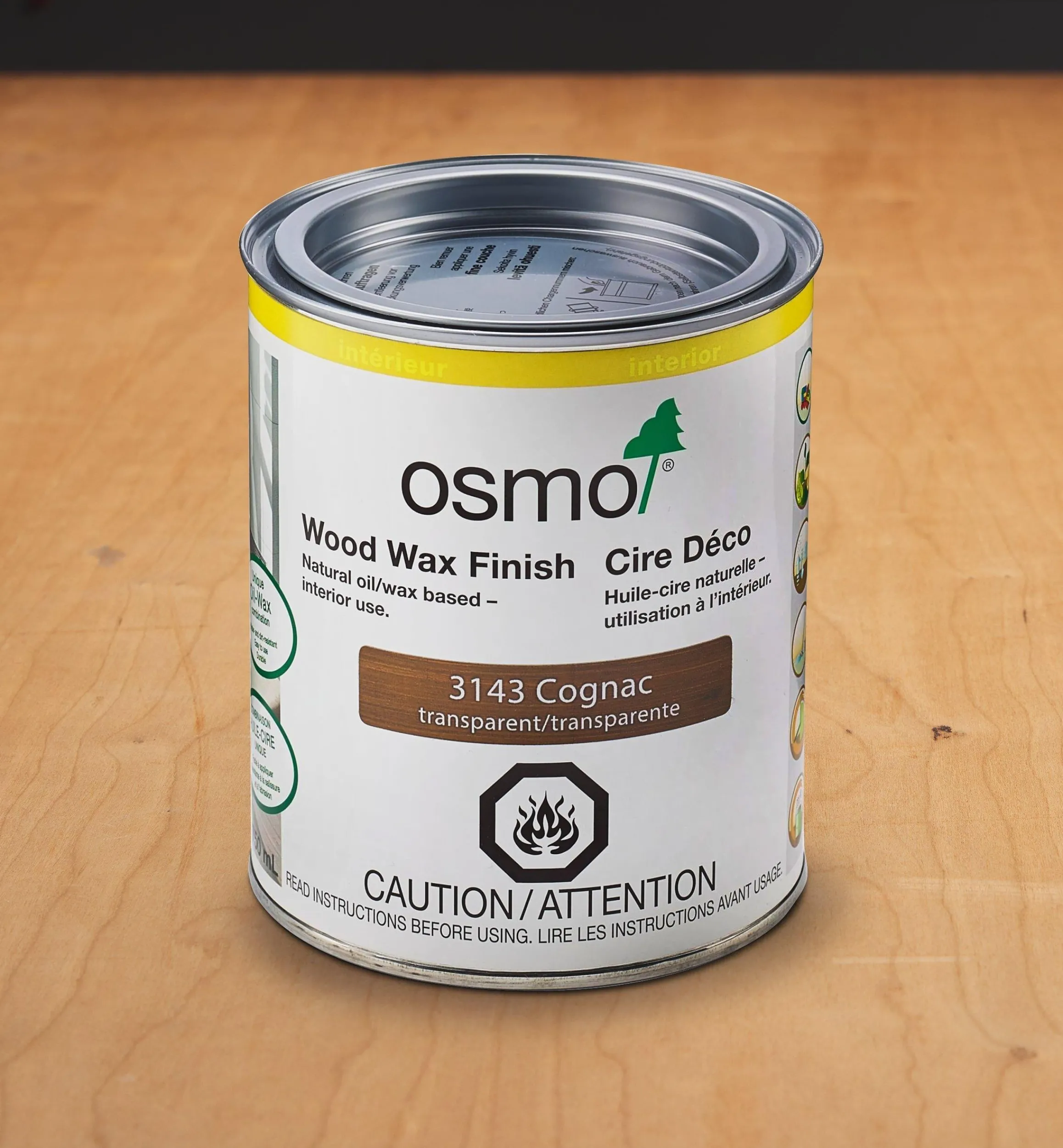 Lee Valley Supplies>Osmo Cognac Wood Wax Finish