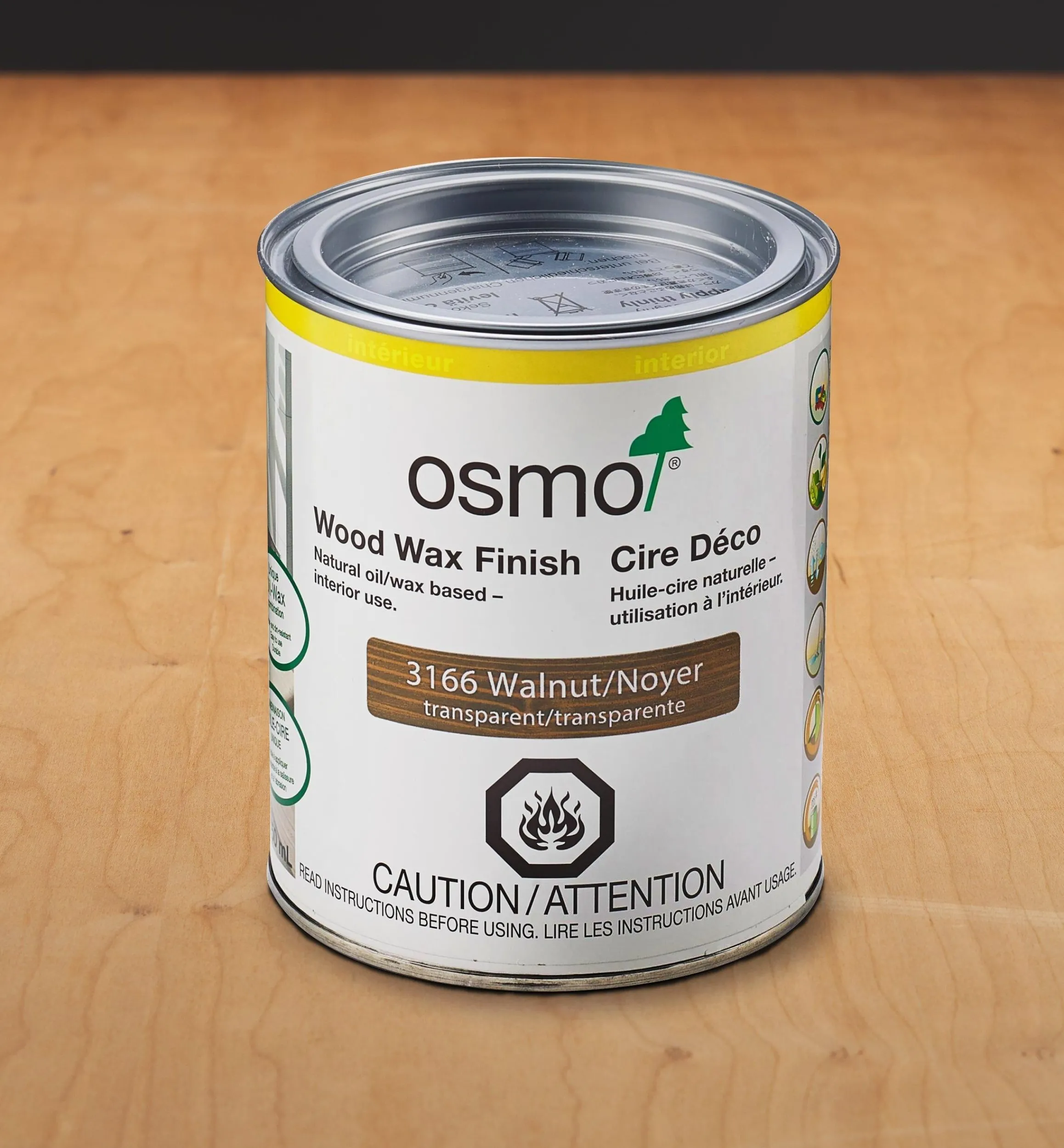 Lee Valley Supplies>Osmo Walnut Wood Wax Finish