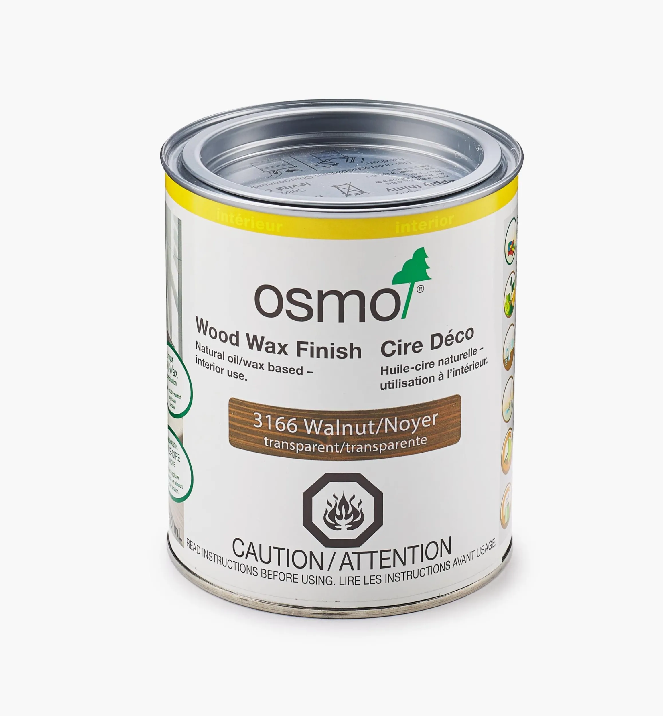 Lee Valley Supplies>Osmo Walnut Wood Wax Finish