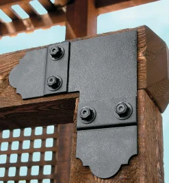 Lee Valley Outdoor Hardware>Ozco Outside 90° Flush-Mount Plates