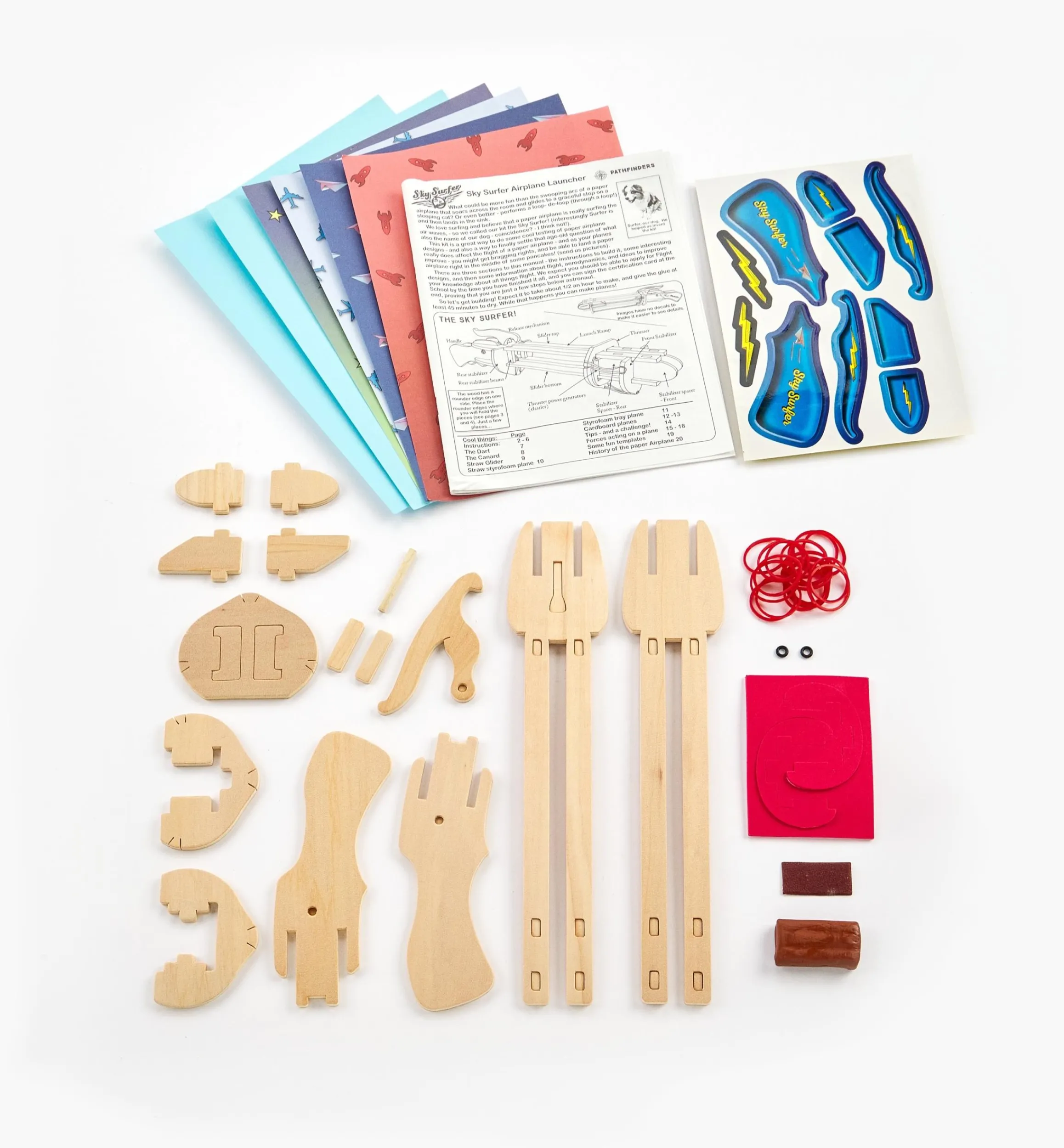 Lee Valley Toys & Games>Paper Airplane Launcher Kit