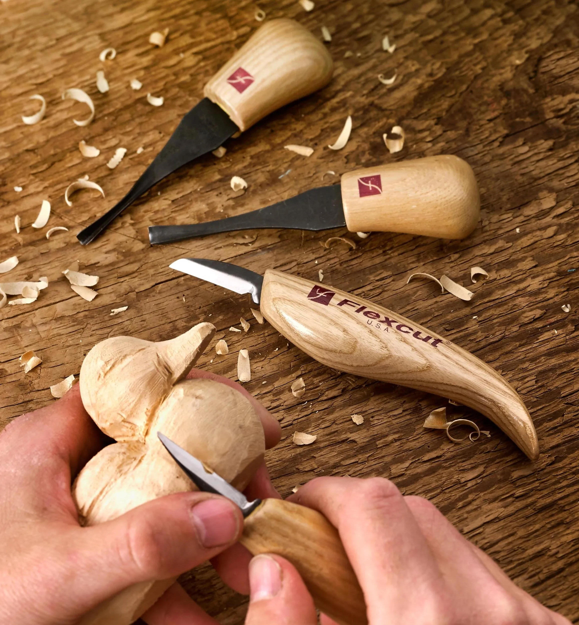 Lee Valley Hand Tools>4-Pc. Flexcut Carving Set
