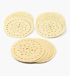 Lee Valley Supplies>15-Pc. Sample Pack Of Mirka 6" Fine 50-Hole Gold Multifit Grip Discs