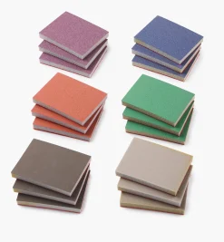 Lee Valley Supplies>18-Pc. Sample Pack Of Mirka HD 3" × 4" × 10mm Grip Abrasive Sponges