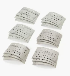 Lee Valley Supplies>18-Pc. Sample Pack Of Mirka Iridium 3" × 4" 36-Hole Grip Sheets