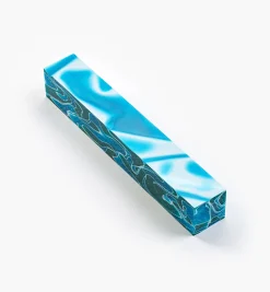 Lee Valley Supplies>Peacock Mesh Acrylic Acetate Pen Blank