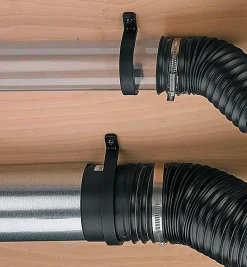 Lee Valley Workshop>Permanent U-Bracket For Dust Collection Systems