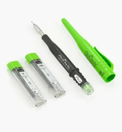 Lee Valley Marking & Measuring>Pica Fine Dry 0.9mm Mechanical Pencil & 48 HB/H Leads Set