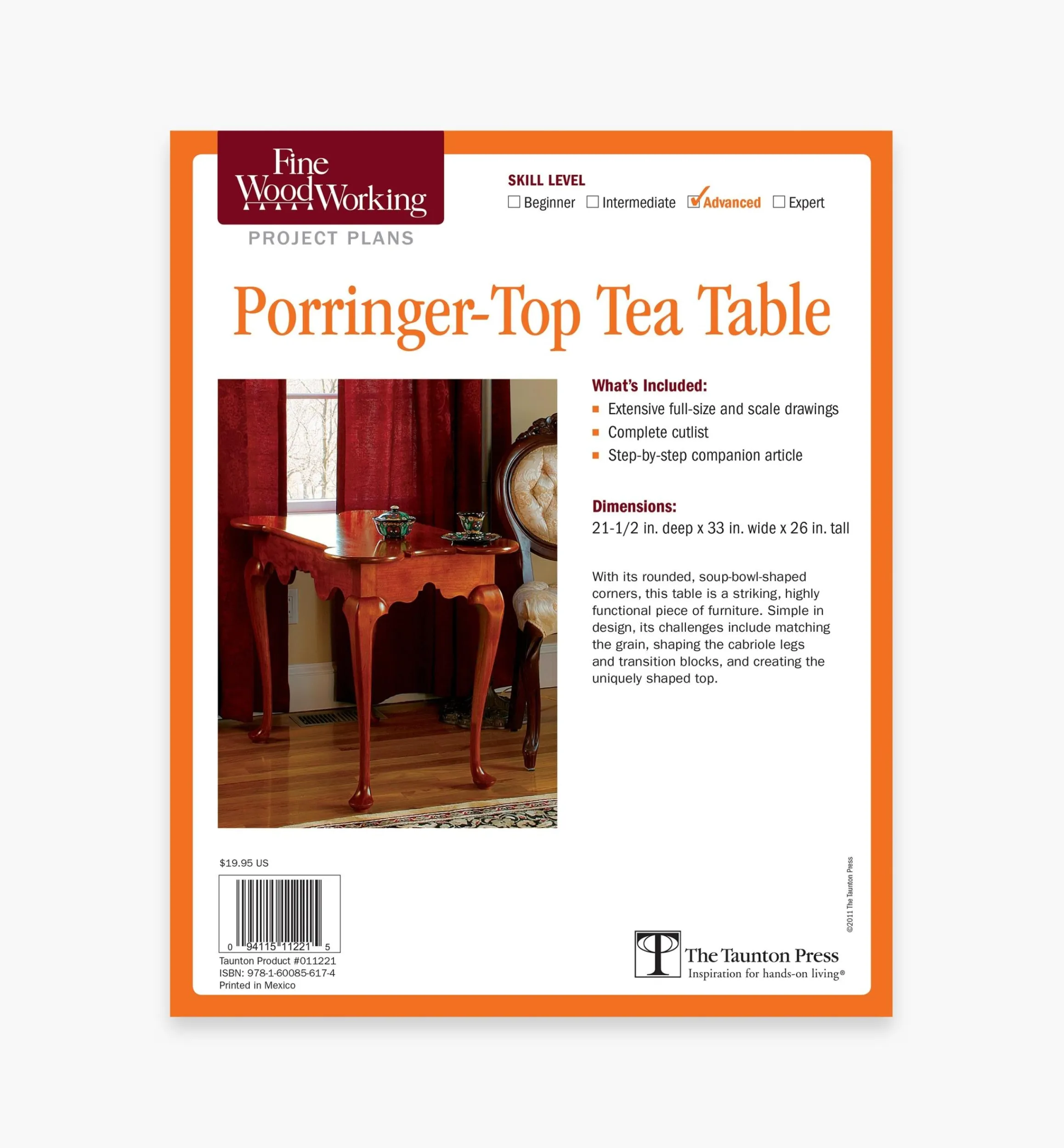 Lee Valley Plans>Porringer-Top Tea Table Plan