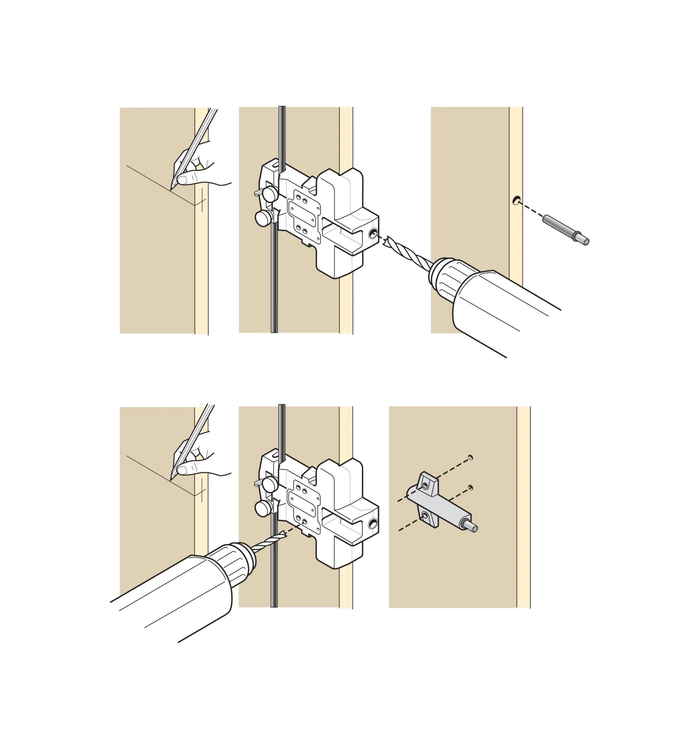 Lee Valley Jigs, Guides & Fixtures>Pro Blumotion Drilling Jig