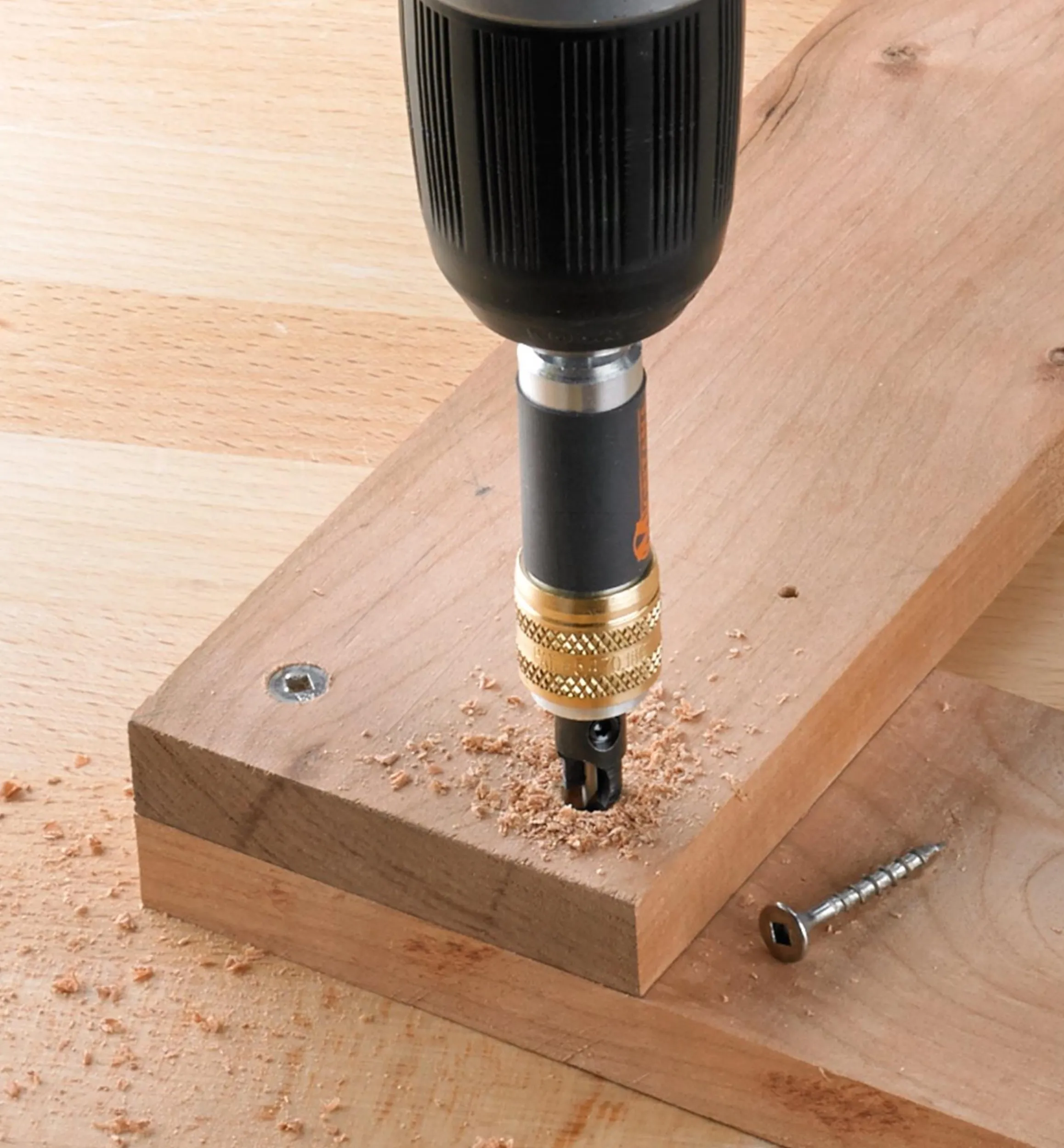 Lee Valley Power Tool Accessories>Quick-Change Drill/Countersink Set