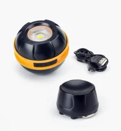 Lee Valley Lighting>Rechargeable Heavy-Duty Magnetic LED Orb Light