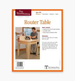 Lee Valley Plans>Router Table Plan