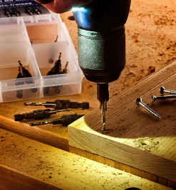 Lee Valley Power Tool Accessories>Set Of 10 Countersink/Counterdrill Pilot Bits