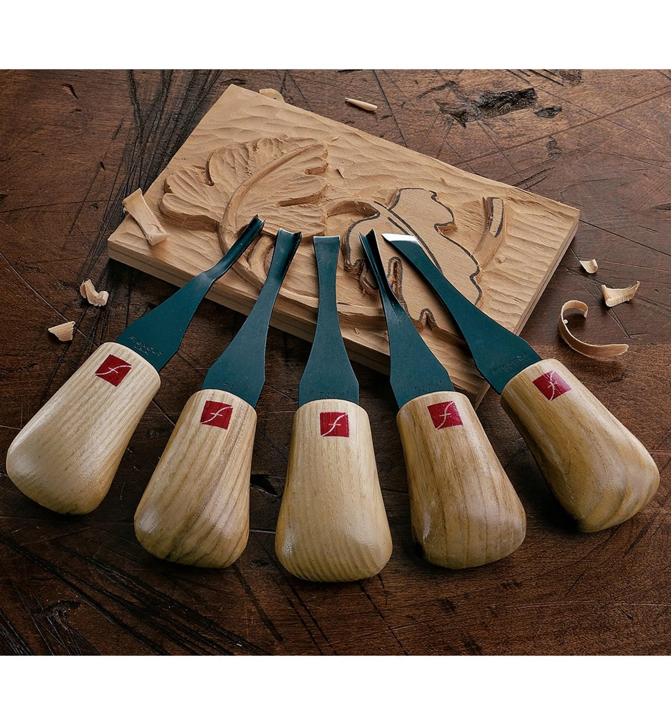 Lee Valley Hand Tools>Set Of 5 Flexcut Palm Tools