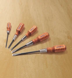 Lee Valley Screwdrivers>Set Of 5 Grace USA Gunsmith-Style Slot Screwdrivers