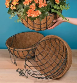 Lee Valley Container Gardening>Set Of 3 Hanging Baskets