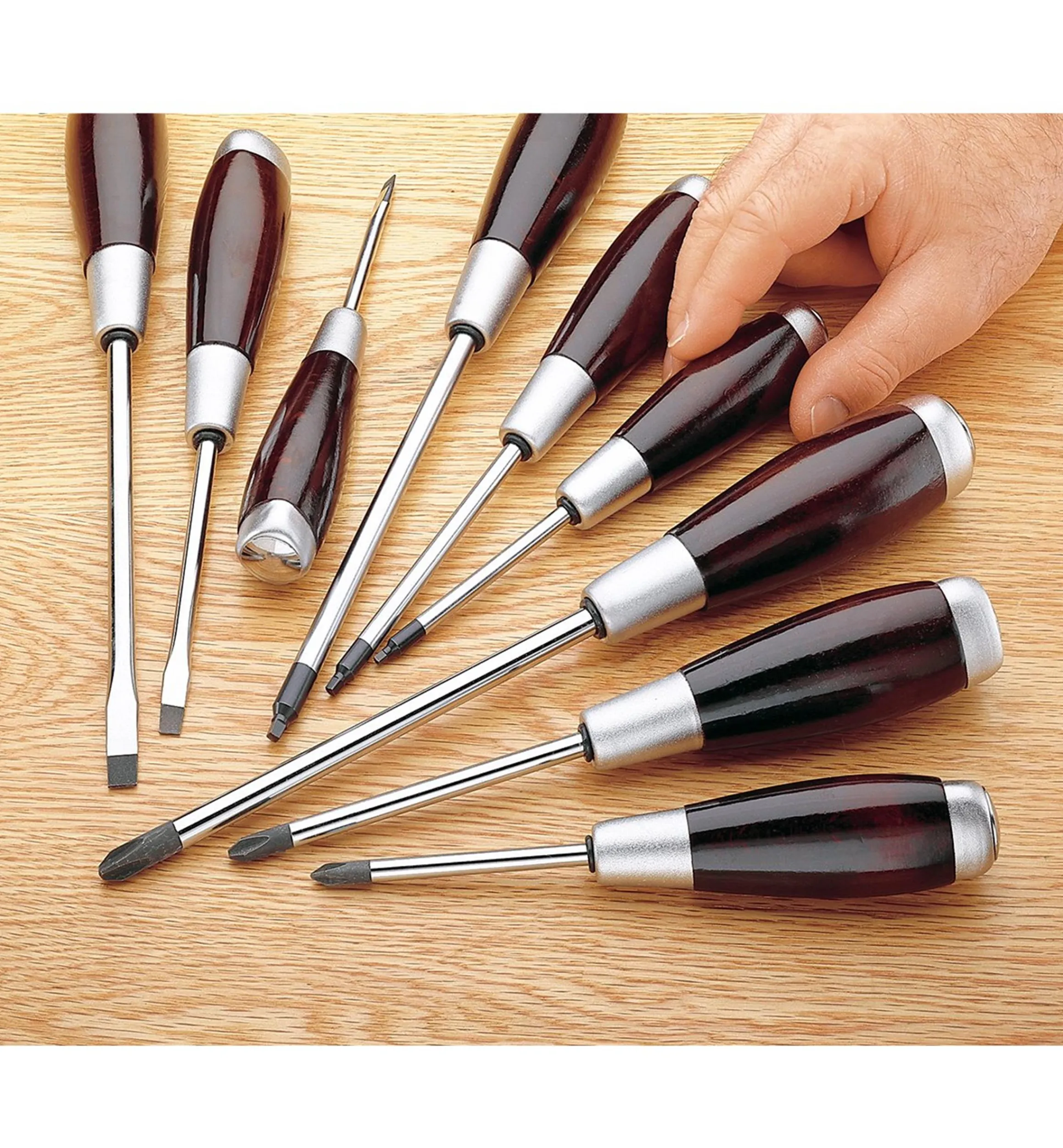 Lee Valley Screwdrivers>Set Of 9 Heavy-Duty Screwdrivers