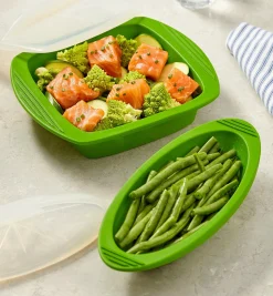 Lee Valley Cookware>Set Of 2 Silicone Steam Cookers