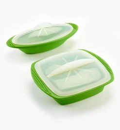 Lee Valley Cookware>Set Of 2 Silicone Steam Cookers