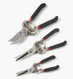 Lee Valley Pruners>Set Of 3 Stainless-Steel Pruning Tools