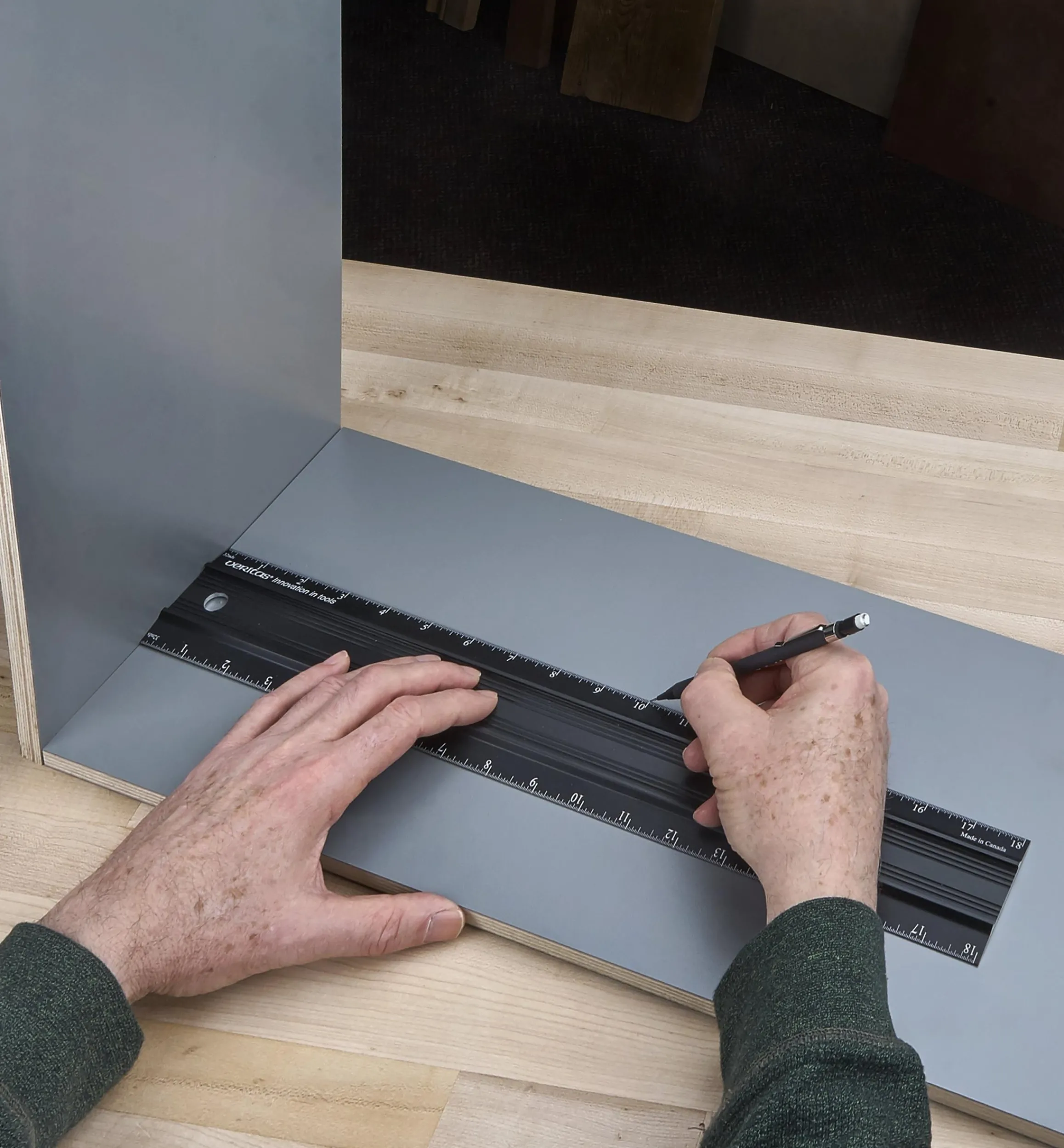 Lee Valley Marking & Measuring>Set Of 3 Veritas Imperial Shop Rules