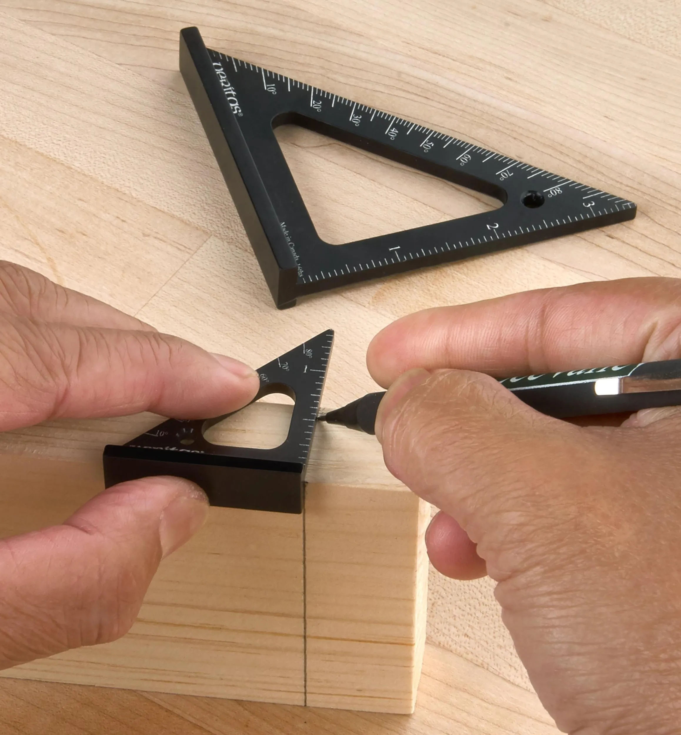 Lee Valley Marking & Measuring>Set Of 3 Veritas Imperial Pocket Layout Squares