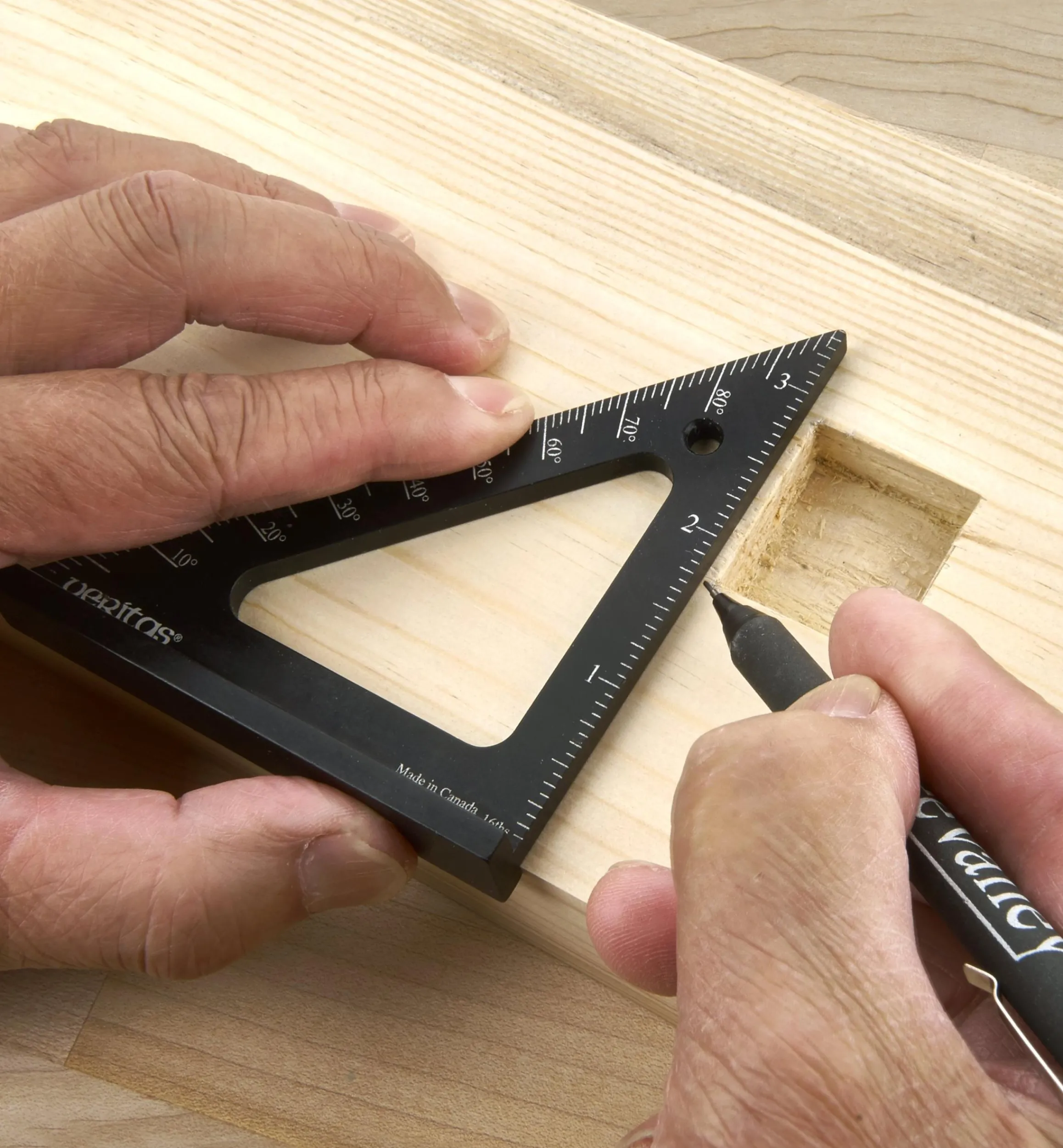 Lee Valley Marking & Measuring>Set Of 3 Veritas Imperial Pocket Layout Squares