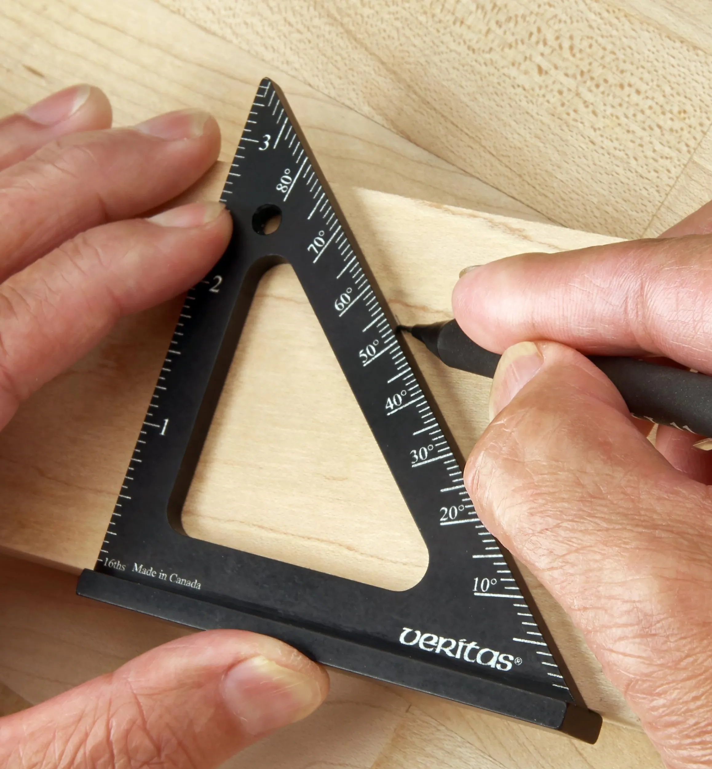 Lee Valley Marking & Measuring>Set Of 3 Veritas Imperial Pocket Layout Squares