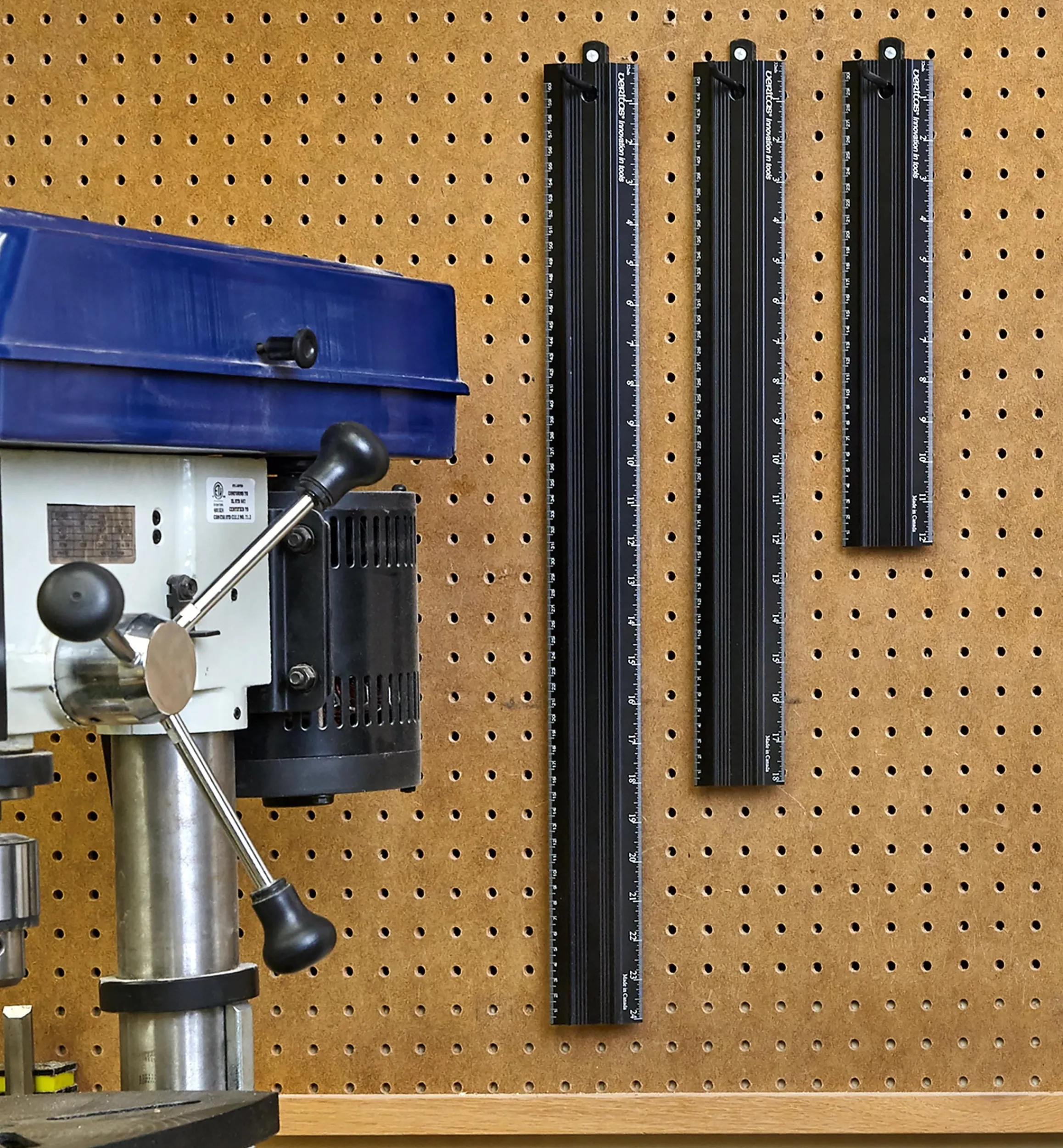 Lee Valley Marking & Measuring>Set Of 3 Veritas Imperial/Metric Shop Rules