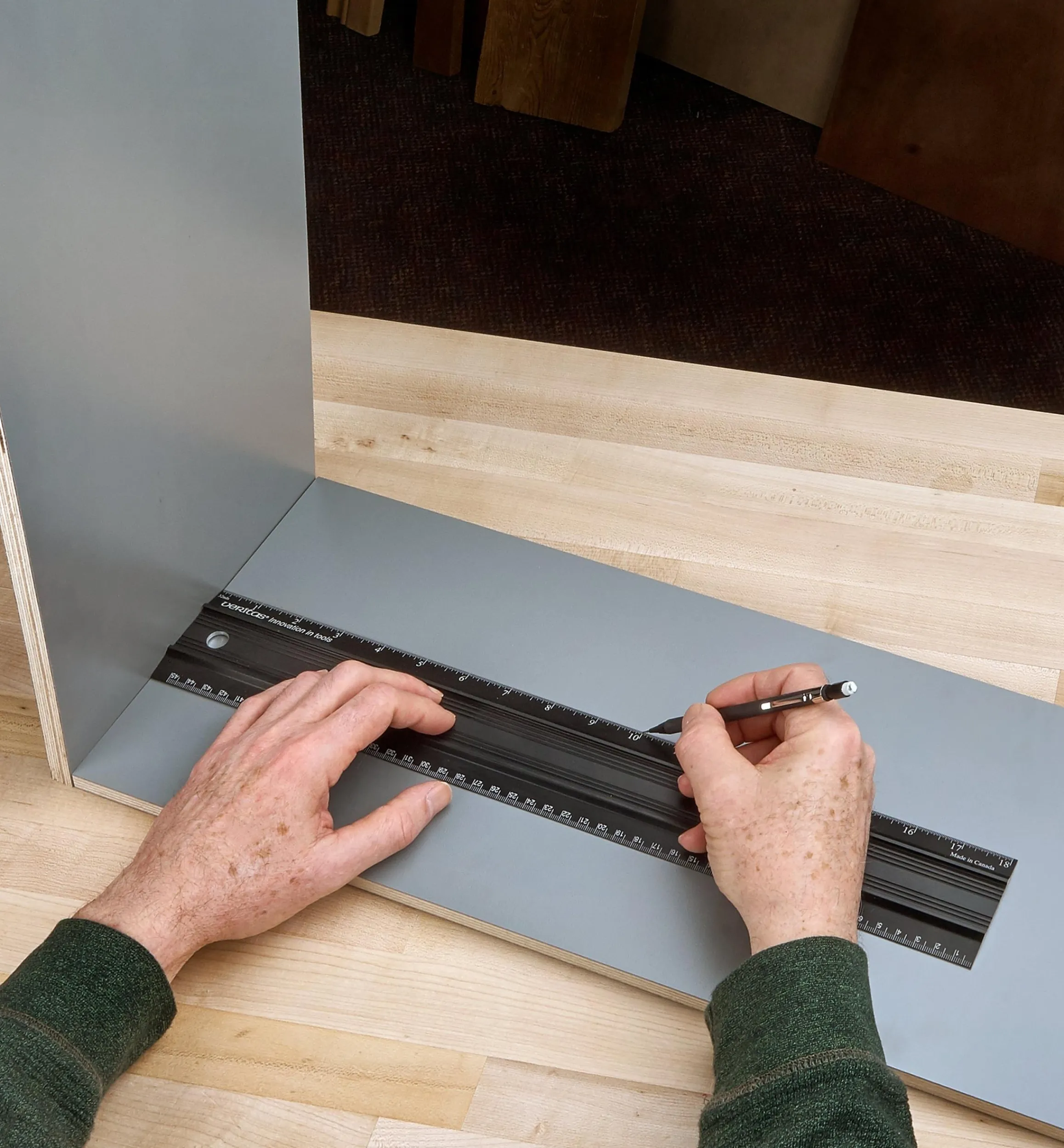 Lee Valley Marking & Measuring>Set Of 3 Veritas Imperial/Metric Shop Rules