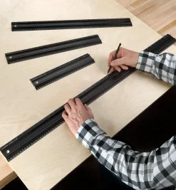 Lee Valley Marking & Measuring>Set Of 4 Veritas Imperial/Metric Shop Rules