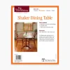 Lee Valley Plans>Shaker Dining Table Plan
