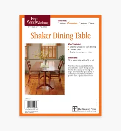 Lee Valley Plans>Shaker Dining Table Plan