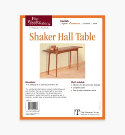 Lee Valley Plans>Shaker Hall Table Plan
