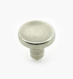Lee Valley Knobs>Simple Pewter Dished Knob